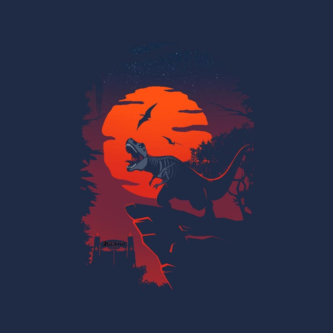 Dino Park Sunset-mens basic tee-Guillercraist