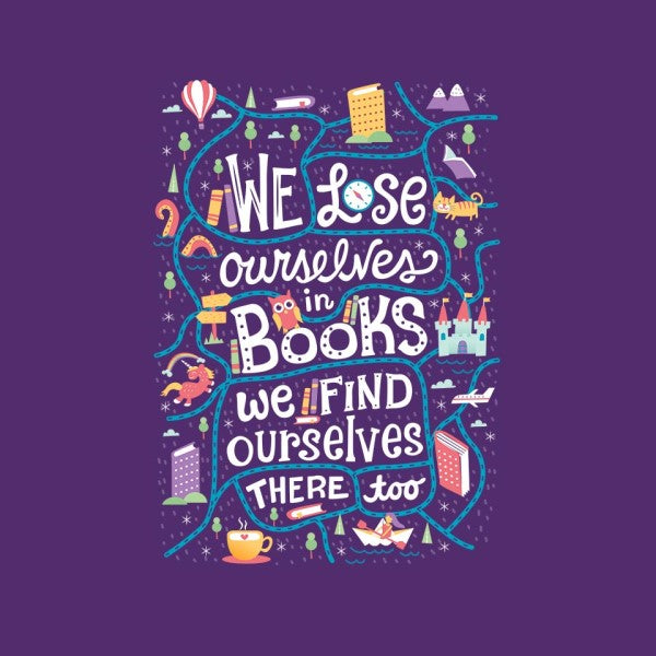 We Lose Ourselves in Books-mens premium tee-risarodil