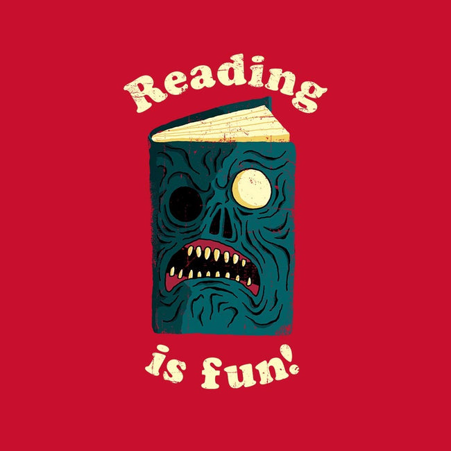 Reading is Fun-mens basic tee-DinoMike