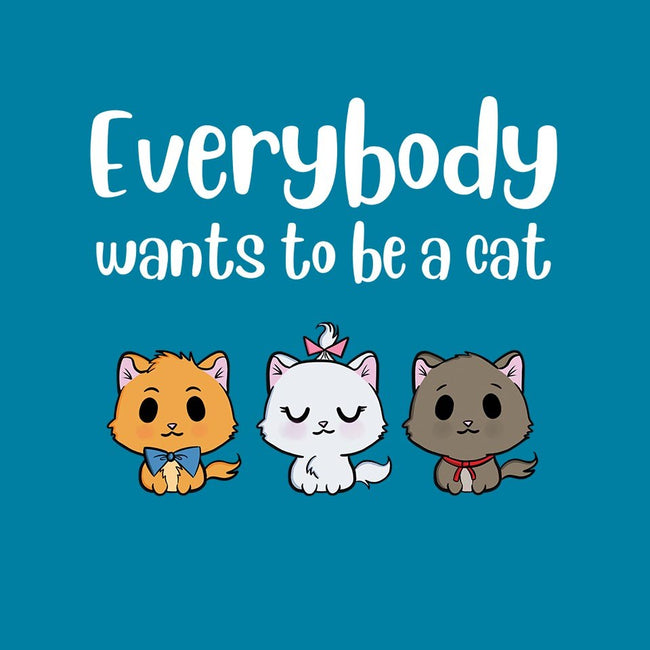Everybody Wants to be A Cat-womens fitted tee-kosmicsatellite