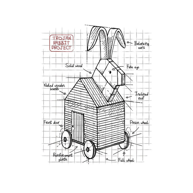 Trojan Rabbit Project-unisex basic tank-ducfrench