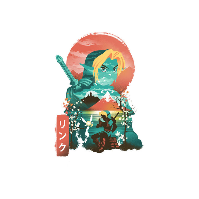 Ukiyo-E Hyrule Hero-unisex basic tank-dandingeroz