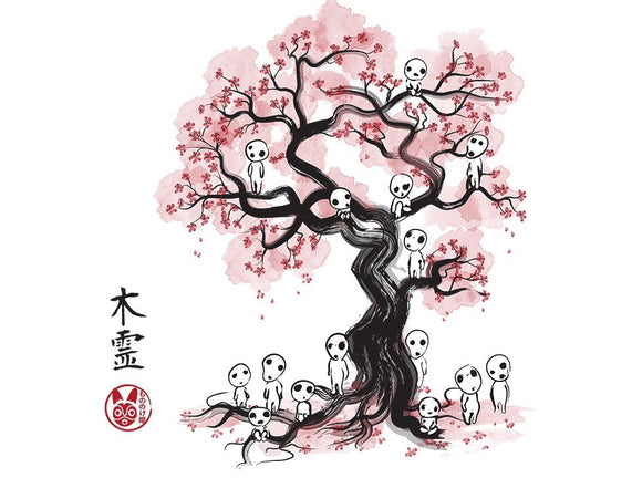 Forest Spirits Sumi-e