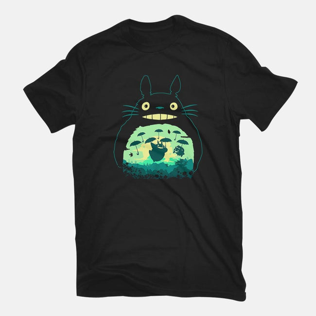 Totoro and His Umbrella-mens premium tee-Arashi-Yuka