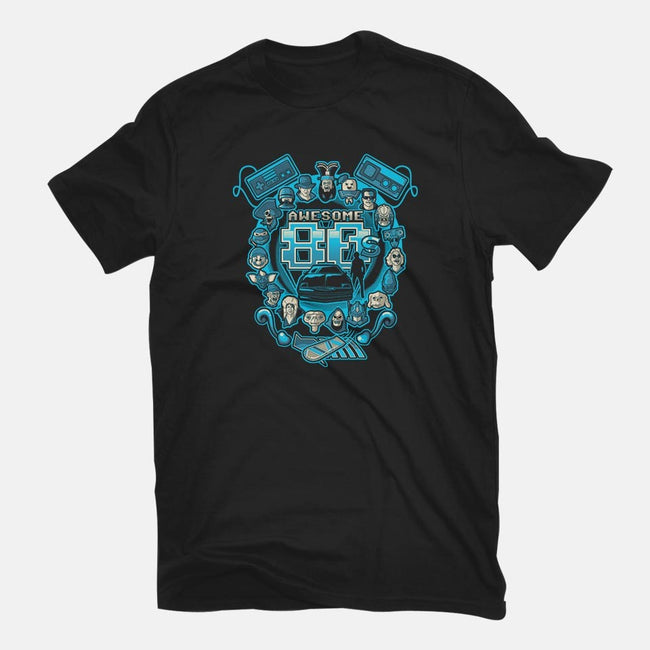 Awesome 80s-youth basic tee-Letter_Q