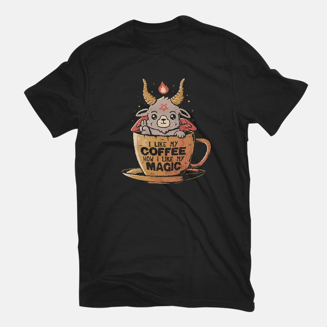 How I Like My Coffee-mens basic tee-eduely