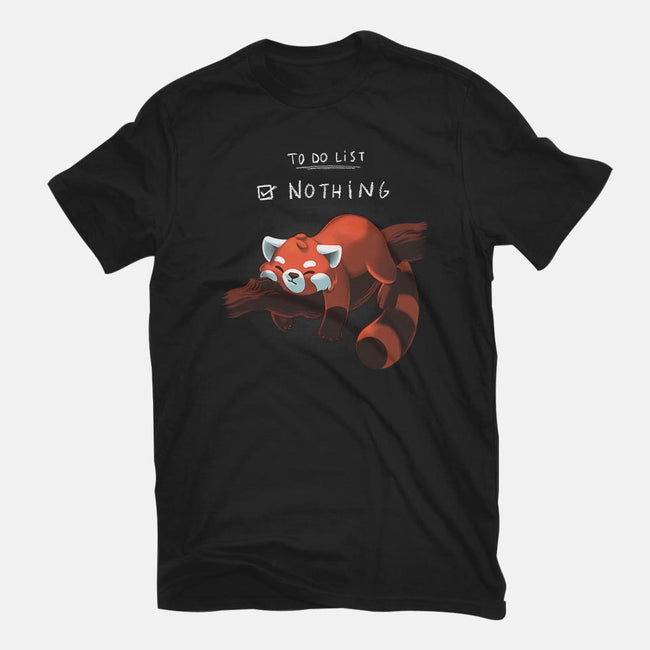 Red Panda Day-mens basic tee-BlancaVidal
