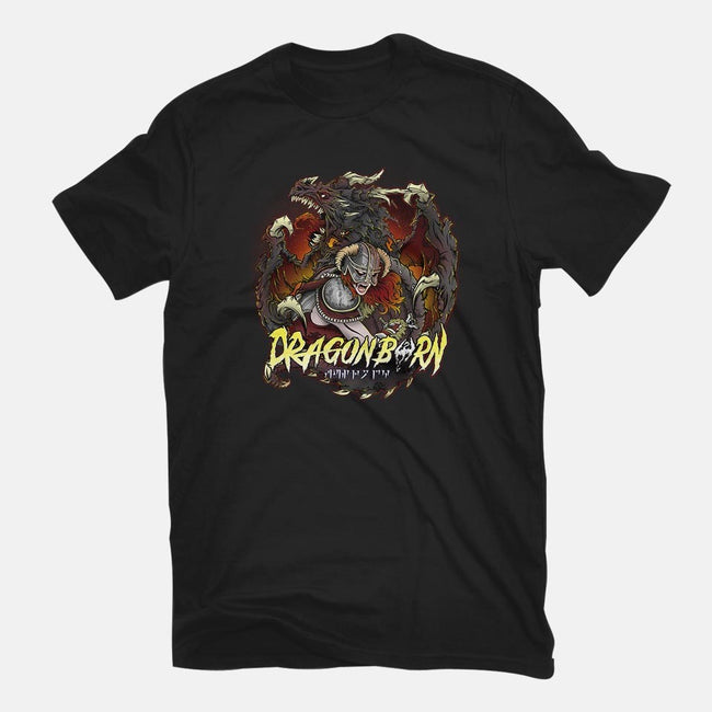 I Am The Dragonborn-mens premium tee-Fearcheck