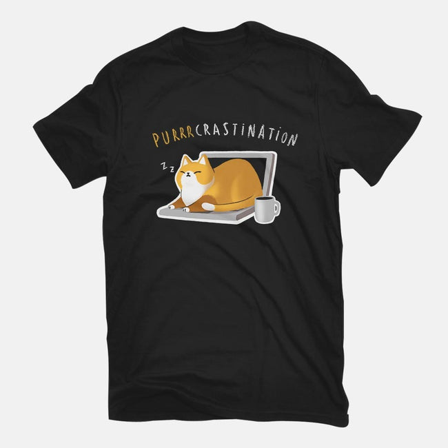 Purrrcrastination-youth basic tee-BlancaVidal