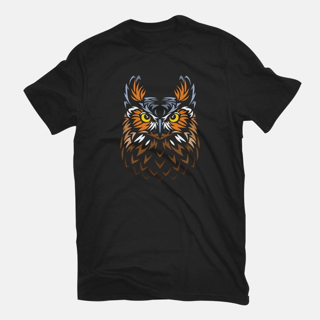 Tribal Owl-mens basic tee-albertocubatas