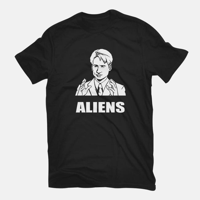 Aliens-mens basic tee-BrushRabbit