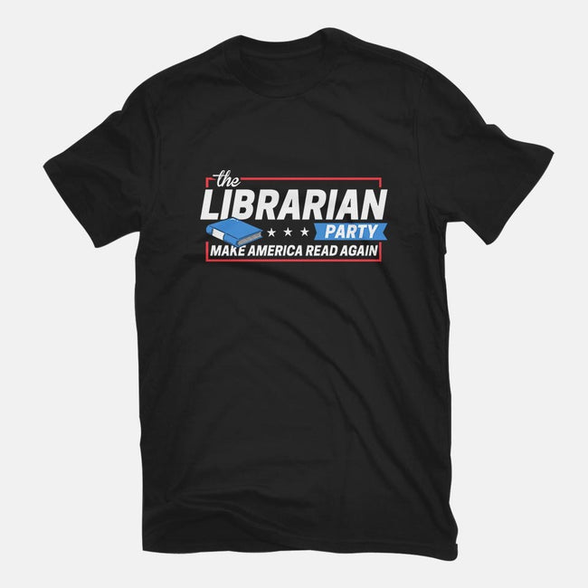 Librarian Party-mens basic tee-BootsBoots