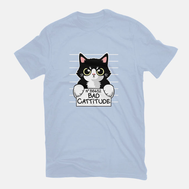 Bad Cattitude-mens basic tee-NemiMakeit