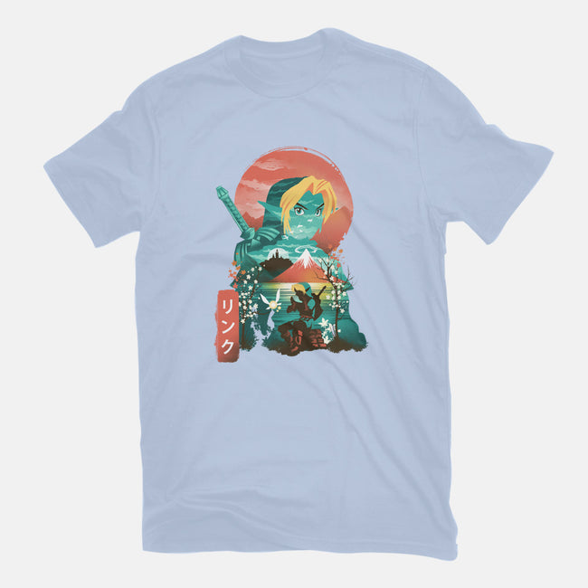 Ukiyo-E Hyrule Hero-mens premium tee-dandingeroz