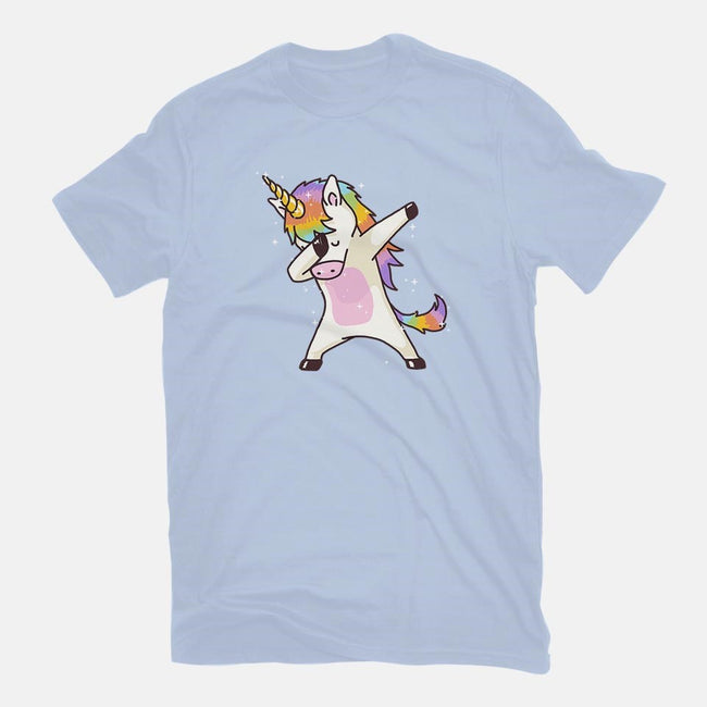 Dabbing Unicorn-youth basic tee-vomaria