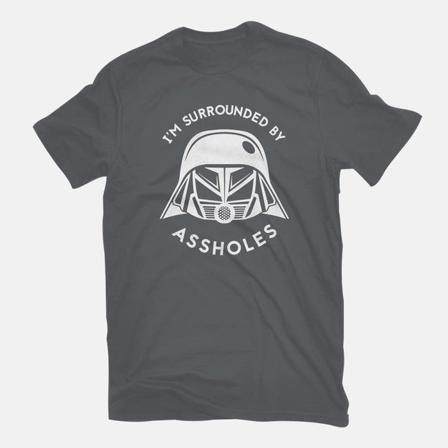 Surrounded By Assholes-mens basic tee-JimConnolly