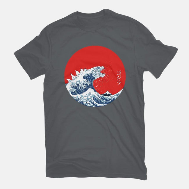 Hokusai Gojira-Variant-mens long sleeved tee-Mdk7