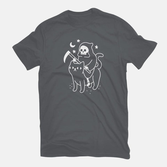 Death Rides A Black Cat-mens basic tee-Obinsun