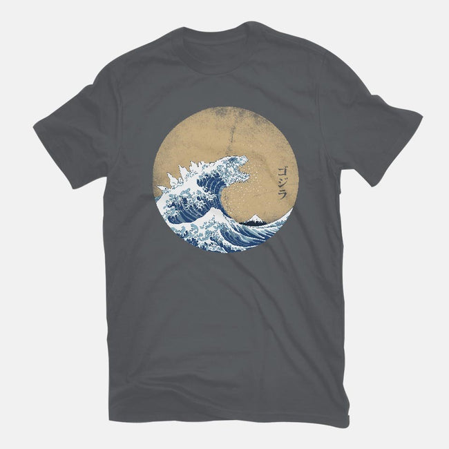 Hokusai Gojira-mens basic tee-Mdk7