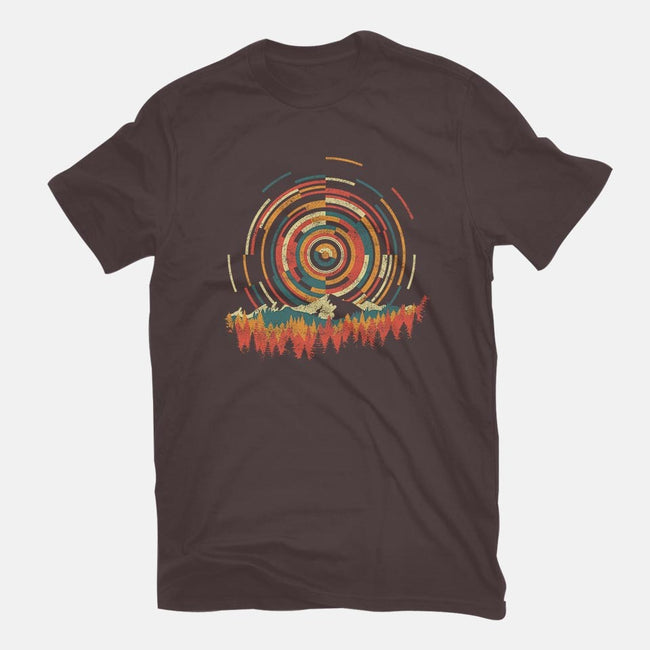 The Geometry of Sunrise-mens basic tee-digsy