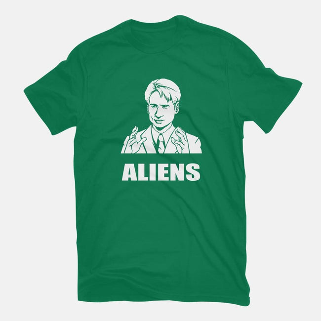 Aliens-mens basic tee-BrushRabbit