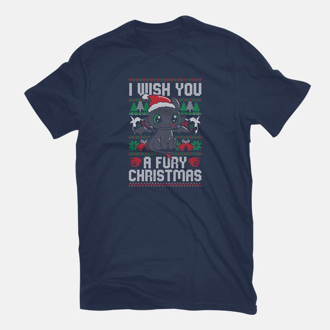 Fury Christmas-youth basic tee-eduely