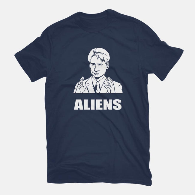 Aliens-mens basic tee-BrushRabbit