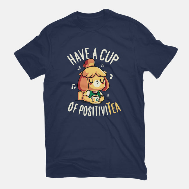 Cup of Positivitea-youth basic tee-Typhoonic