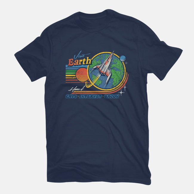 Visit Earth-womens fitted tee-Steven Rhodes