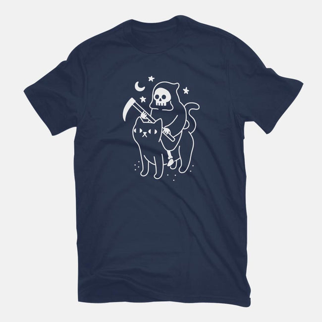 Death Rides A Black Cat-mens basic tee-Obinsun