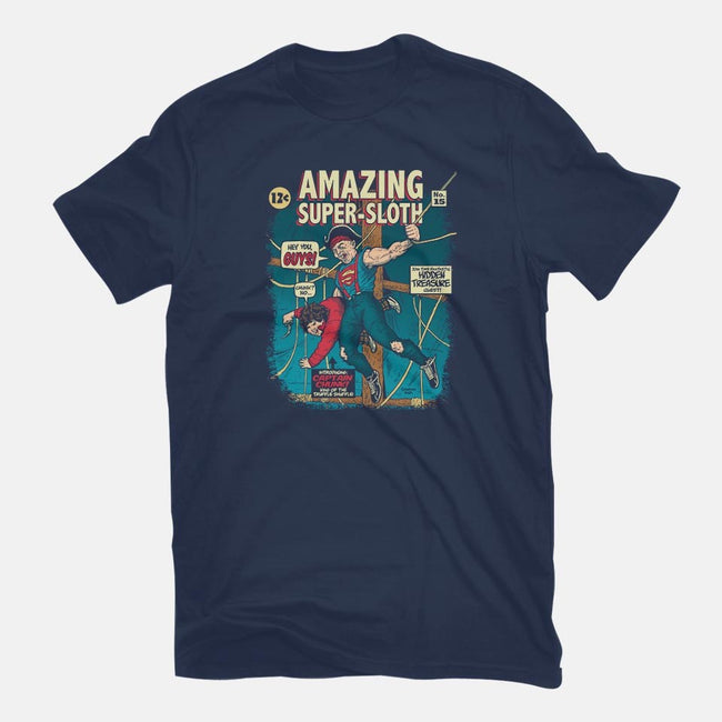 Amazing Super Sloth-womens fitted tee-DonovanAlex
