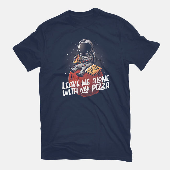 Leave Me Alone With My Pizza-youth basic tee-eduely