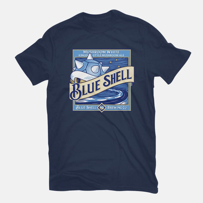 Blue Shell Beer-womens fitted tee-KindaCreative