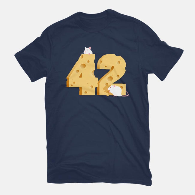 Cheese Is The Answer!-mens basic tee-drbutler