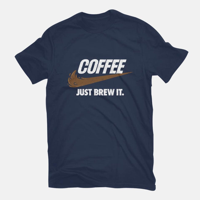Just Brew It-womens fitted tee-mikehandyart