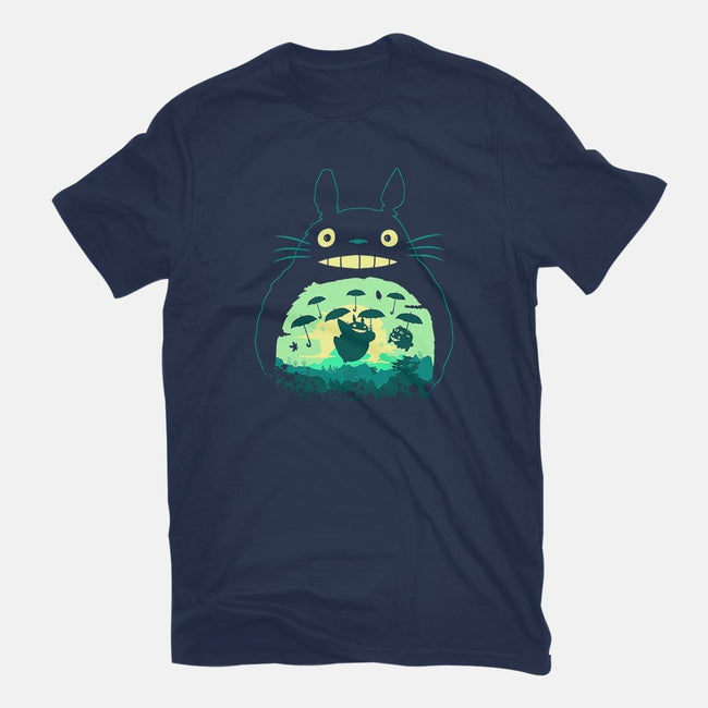 Totoro and His Umbrella-mens premium tee-Arashi-Yuka