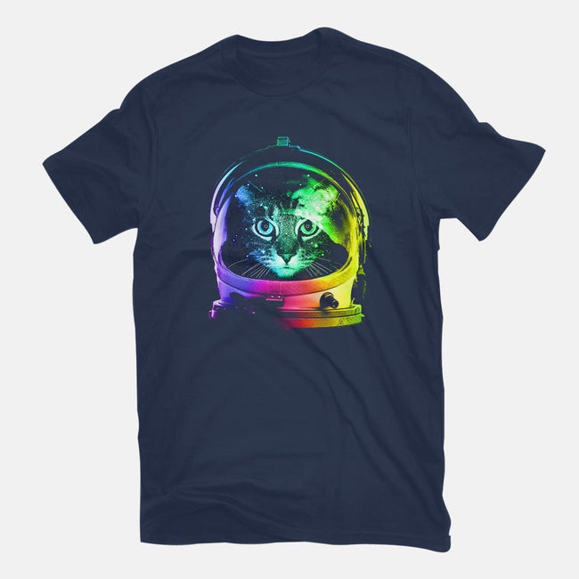 Astronaut Cat-mens basic tee-clingcling