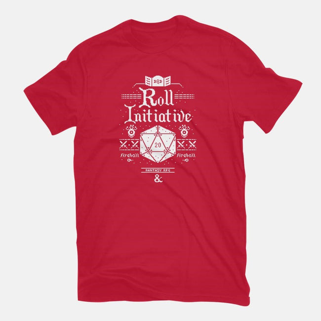 Roll Initiative-mens basic tee-TeeKetch
