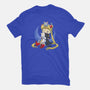 Crazy Moon Cat Lady-youth basic tee-DoOomcat