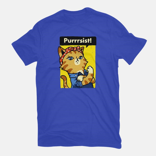 Purrrsist!-youth basic tee-vomaria