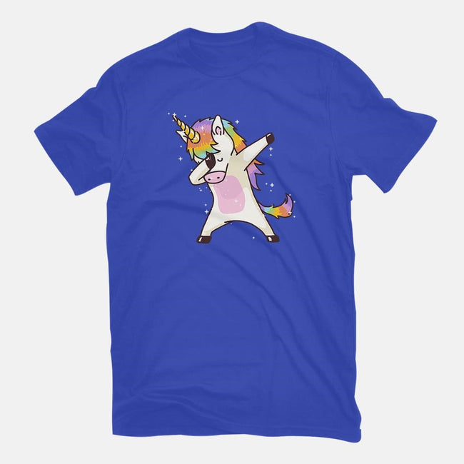 Dabbing Unicorn-youth basic tee-vomaria