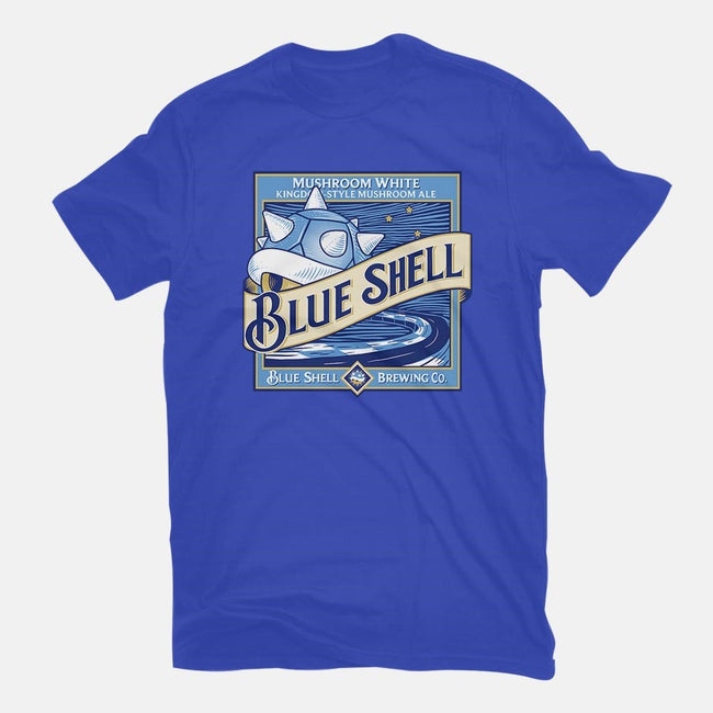 Blue Shell Beer-mens basic tee-KindaCreative