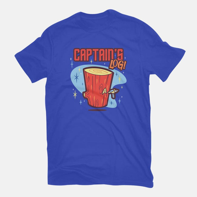 Captain's Log-mens basic tee-Harebrained