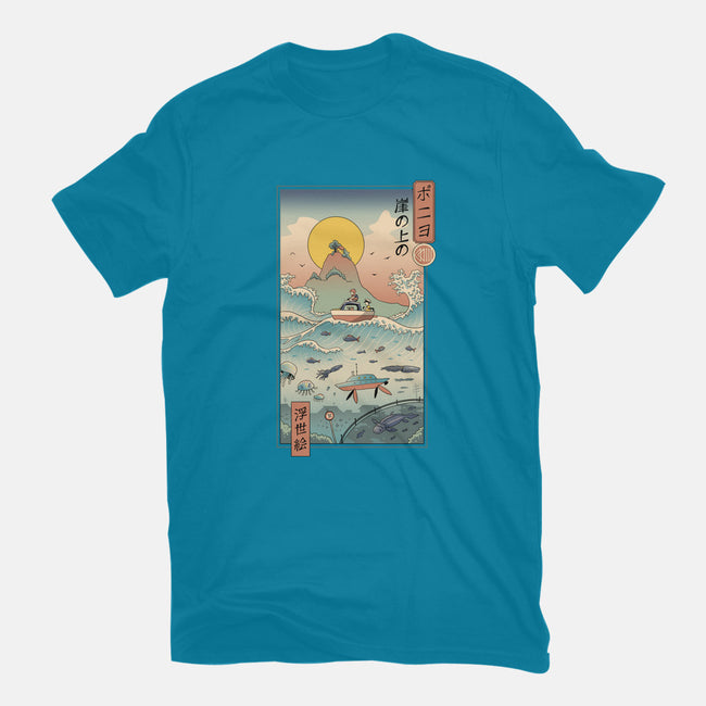 Ukiyo-E By The Sea-mens basic tee-vp021