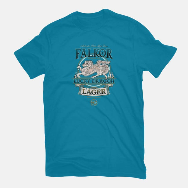 Lucky Dragon Lager-mens basic tee-etcherSketch