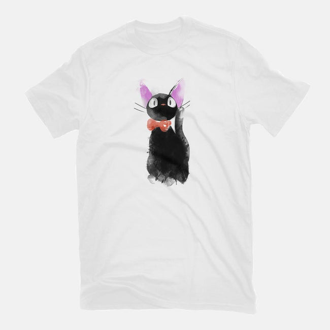 Watercolor Cat-womens fitted tee-ddjvigo