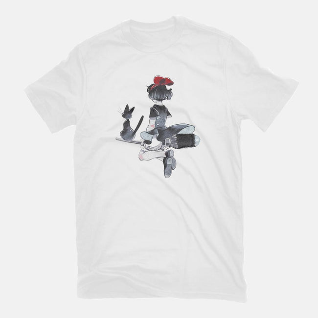 My Favorite Witch-womens fitted tee-alliebirdseed