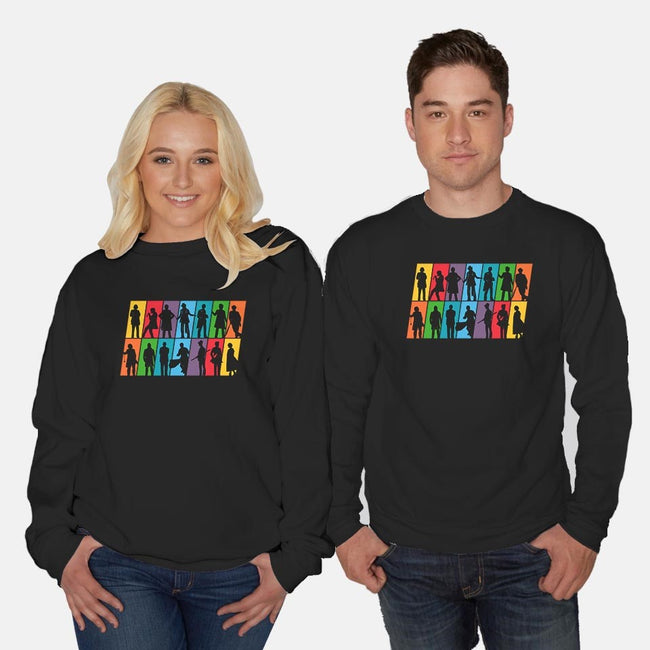 Who Is Who-unisex crew neck sweatshirt-rocketman_art