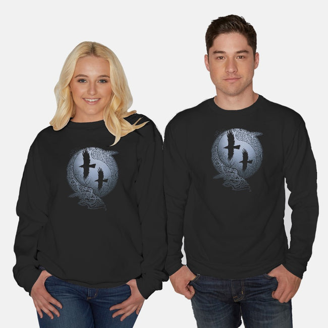 Odin's Ravens-unisex crew neck sweatshirt-RAIDHO
