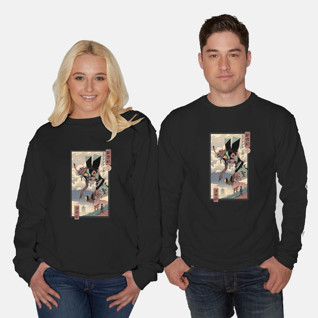 Eva Ukiyo-E-unisex crew neck sweatshirt-vp021